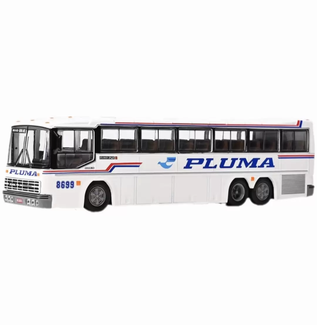 Foto da miniatura BR Classics Scania Nielson Diplomata 350 Pluma 8699 na cor Branco