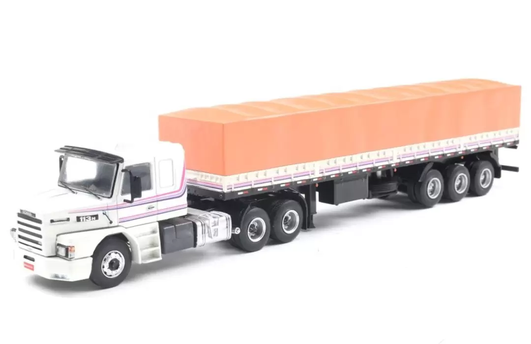Foto da miniatura BR Classics Caminhão Graneleiro Scania 113H na cor Branco