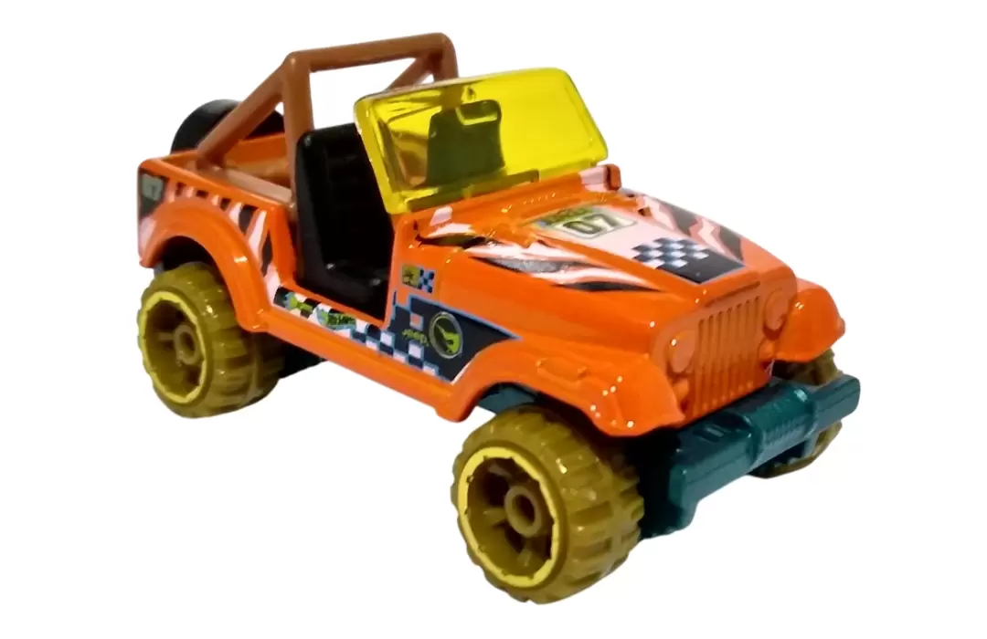 Foto da miniatura Hot Wheels Jeep CJ-7 (TH) na cor Laranja