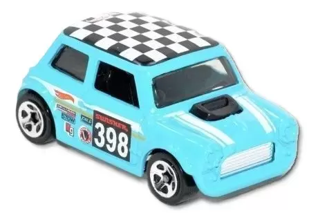 Foto da miniatura Hot Wheels Morris Mini na cor Azul