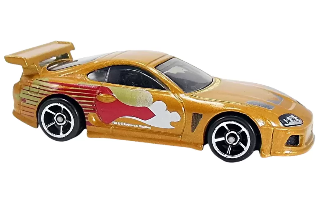 Foto da miniatura Hot Wheels 94 Toyota Supra na cor Dourado