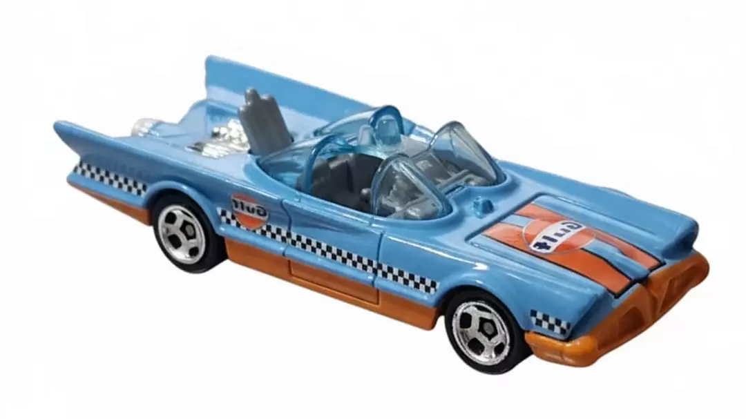 Foto da miniatura Hot Wheels 1966 TV Series Batmobile na cor Azul