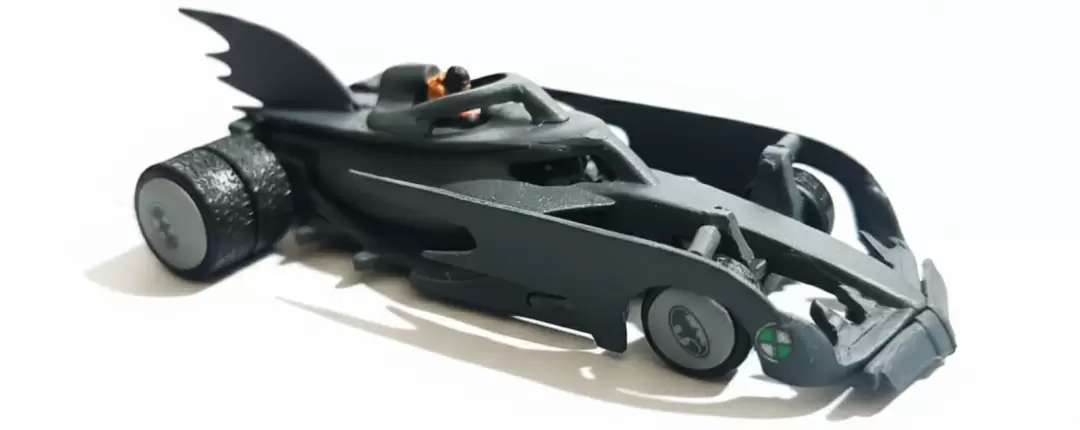 Foto da miniatura Hot Wheels Batmobile F1 na cor Cinza