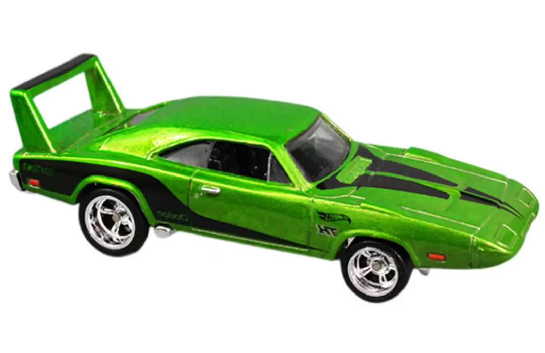 Foto da miniatura Hot Wheels 69 Dodge Charger Daytona (STH) na cor Verde