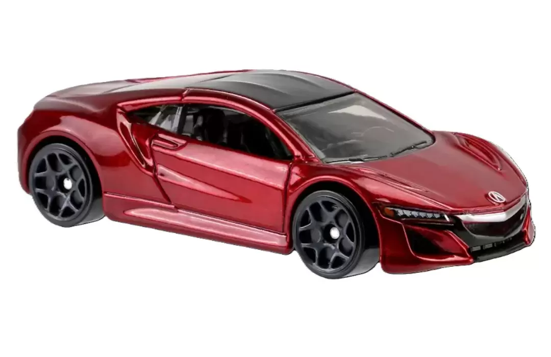 Foto da miniatura Hot Wheels 17 Acura NSX na cor Vinho
