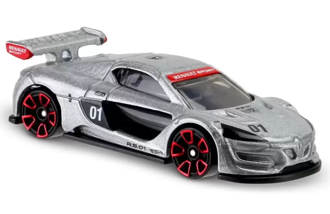 Foto da miniatura Hot Wheels Renault Sport R.S. 01 na cor Prata