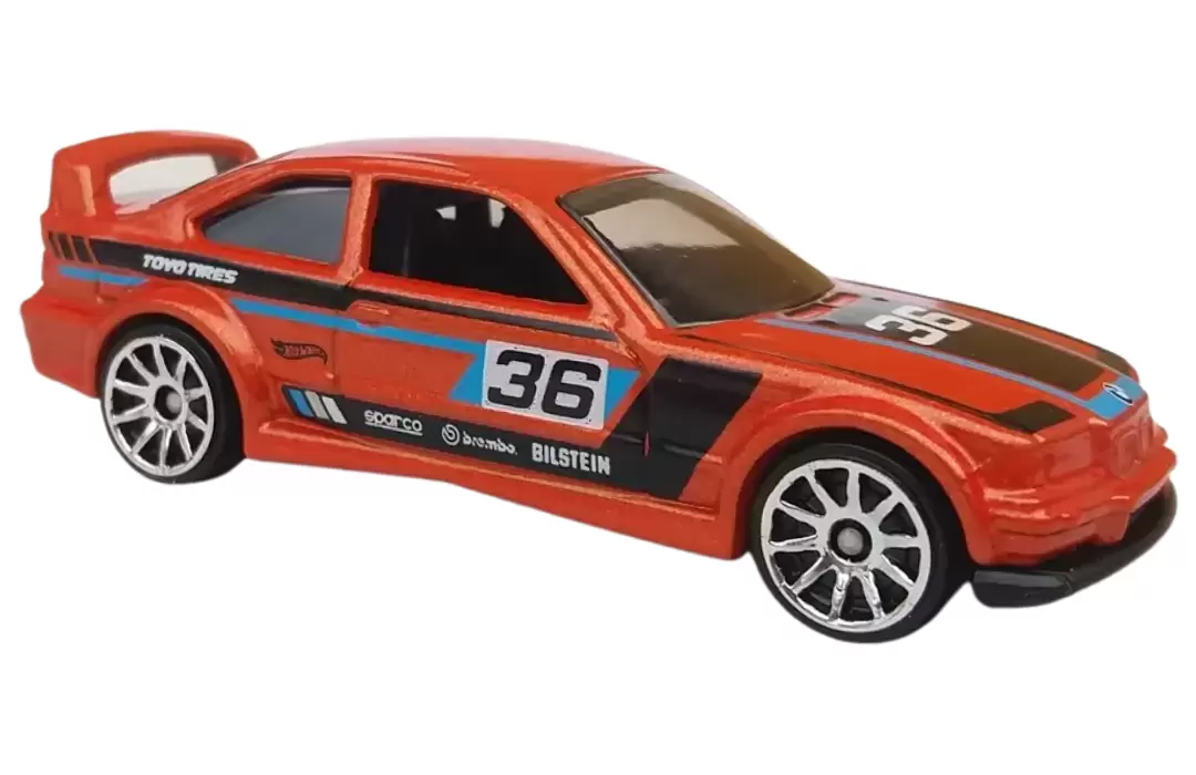 Foto da miniatura Hot Wheels BMW E36 M3 Race na cor Laranja