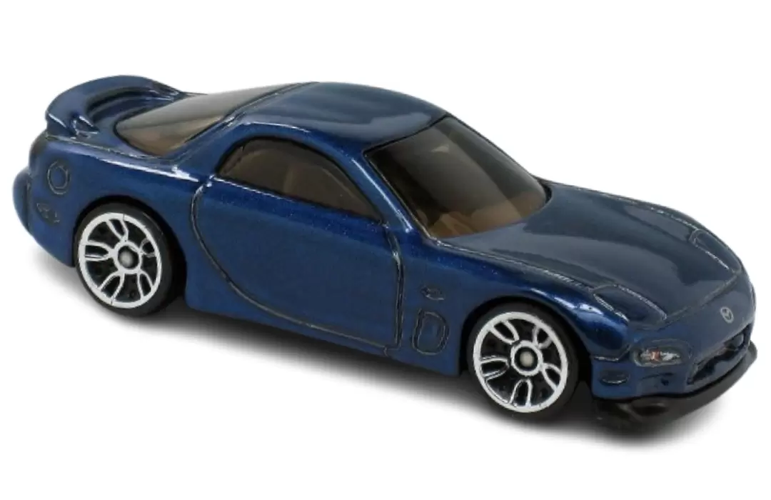 Foto da miniatura Hot Wheels 95 Mazda RX-7 na cor Azul