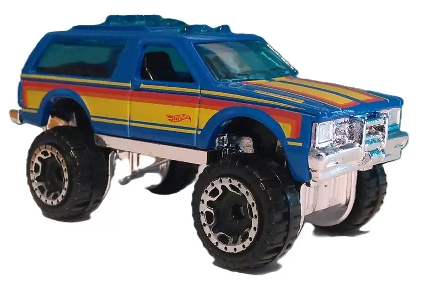 Foto da miniatura Hot Wheels Chevy Blazer 4×4 na cor Azul
