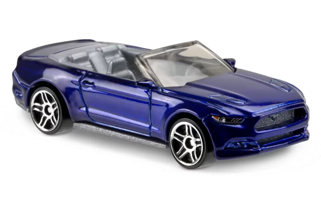 Foto da miniatura Hot Wheels 2015 Ford Mustang GT Convertible na cor Azul