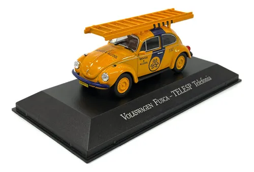 Foto da miniatura IXO Volkswagen Fusca – Telesp Telefonia na cor Amarelo
