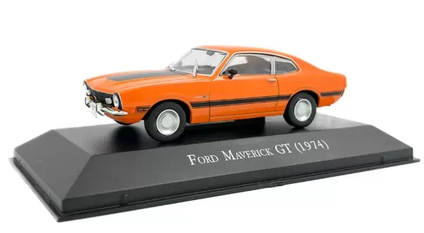 Foto da miniatura IXO Ford Maverick GT (1974) na cor Laranja