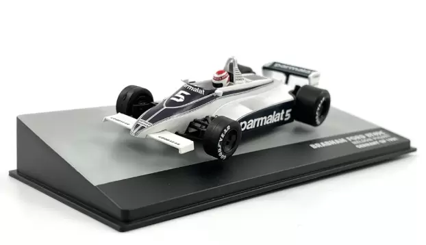 Foto da miniatura IXO Brabham BT49C Ford Nelson Piquet 1981 na cor Azul