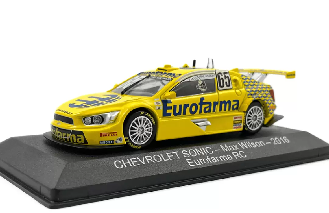 Foto da miniatura IXO Chevrolet Sonic - Max Wilson 2016 - Eurofarma RC na cor Amarelo