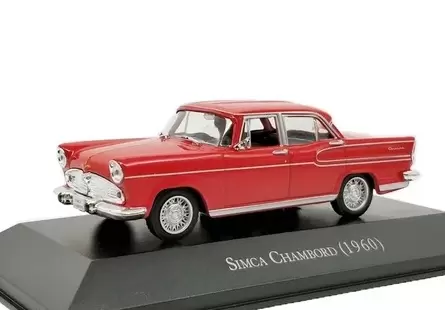 Foto da miniatura IXO Simca Chambord (1960) na cor Vermelho