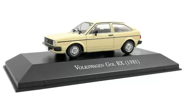 Foto da miniatura IXO Volkswagen Gol BX (1981) na cor Bege