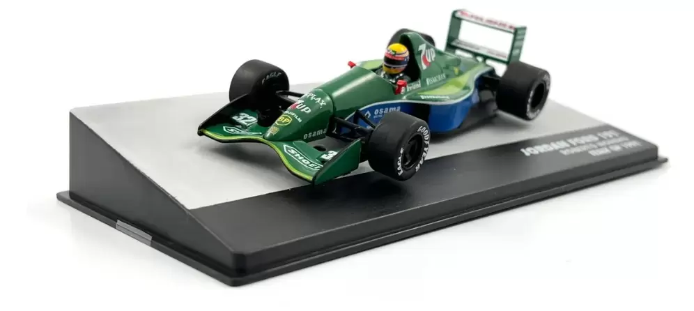 Foto da miniatura IXO Jordan 191 Ford Roberto Pupo Moreno 1991 na cor Verde