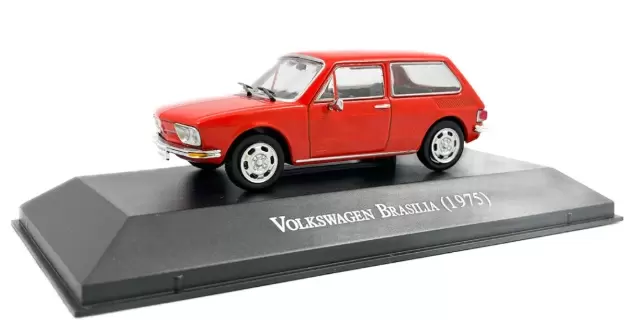 Foto da miniatura IXO Volkswagen Brasília (1975) na cor Vermelho