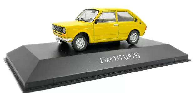 Foto da miniatura IXO FIAT 147 na cor Amarelo