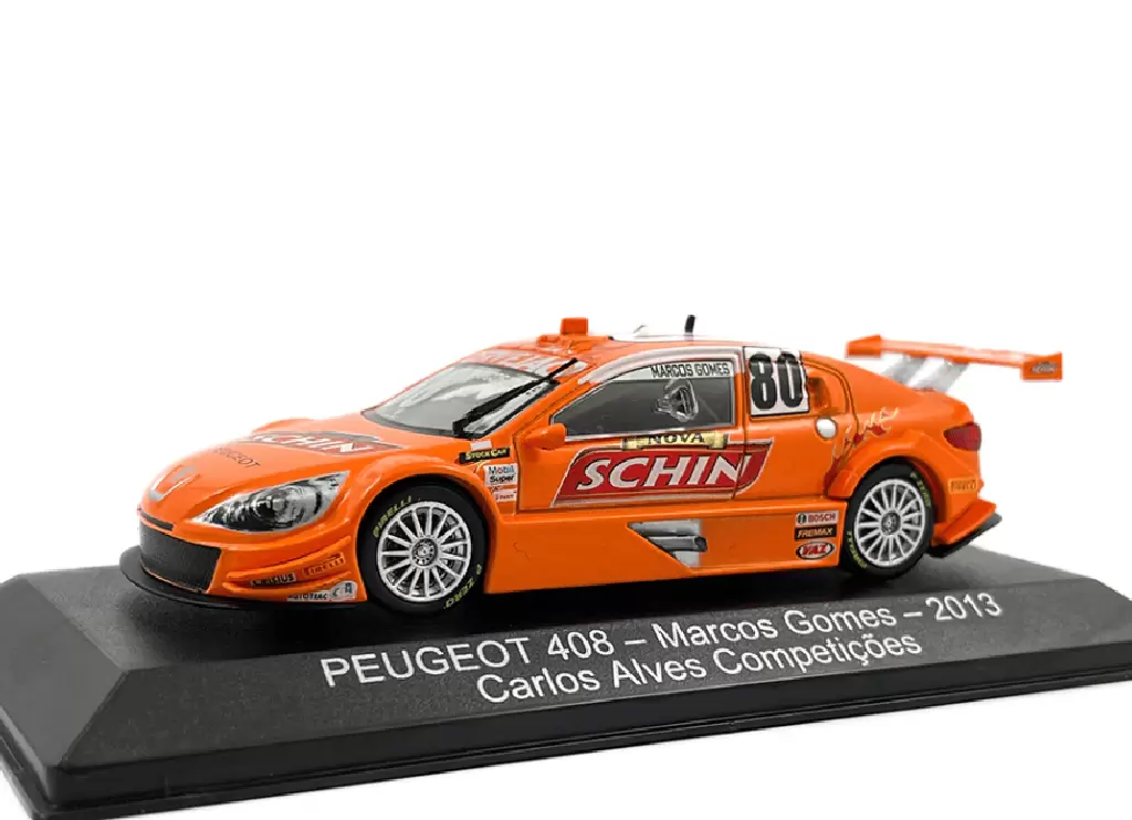 Foto da miniatura IXO Peugeot 408 Marcos Gomes - 2013 Carlos Alves Competições na cor Laranja