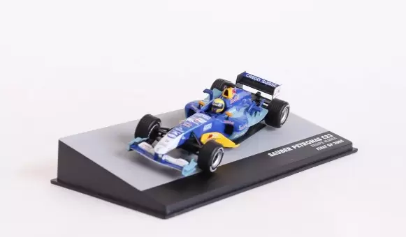 Foto da miniatura IXO Sauber C23 Petronas Felipe Massa 2004 na cor Azul