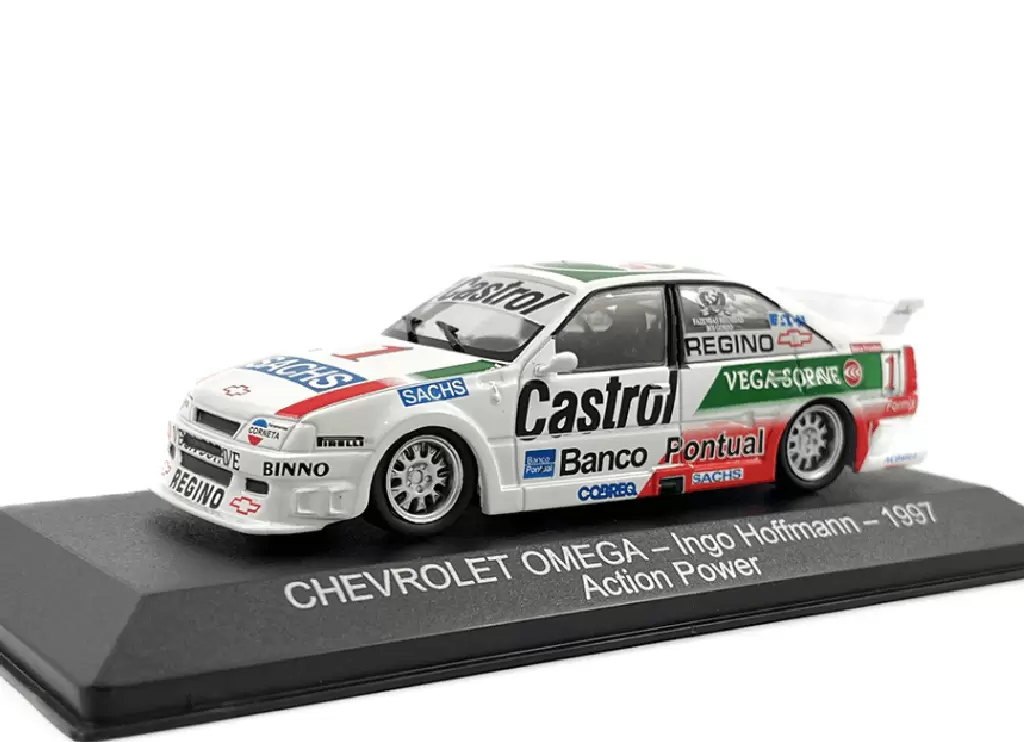 Foto da miniatura IXO Chevrolet Omega Ingo Hoffmann - 1997 Action Power na cor Branco