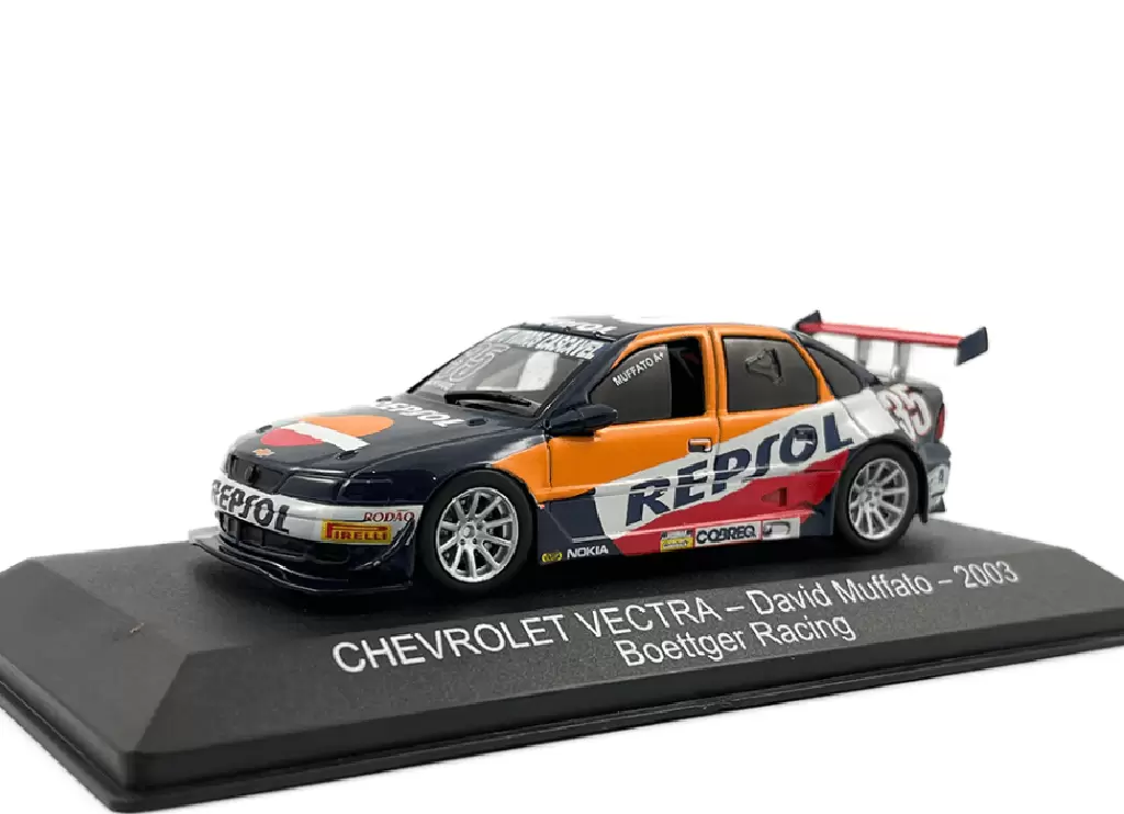 Foto da miniatura IXO Chevrolet Vectra David Muffato - 2003 Boettger Racing na cor Preto