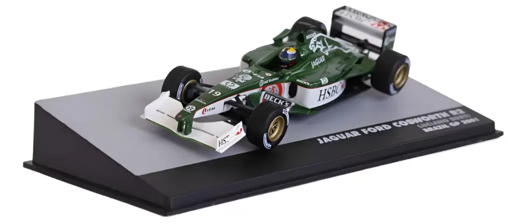Foto da miniatura IXO Jaguar R2 Cosworth Luciano Burti 2001 na cor Verde