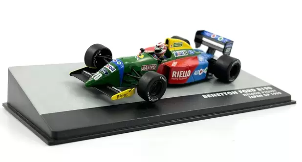 Foto da miniatura IXO Benetton B190 Ford Nelson Piquet 1990 na cor Verde