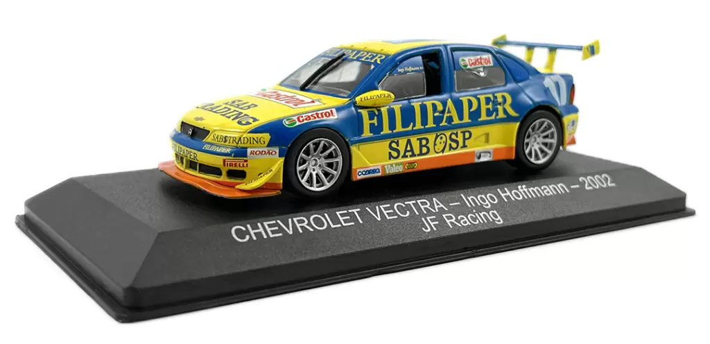 Foto da miniatura IXO Chevrolet Vectra Ingo Hoffmann 2002 Jf Racing na cor Amarelo