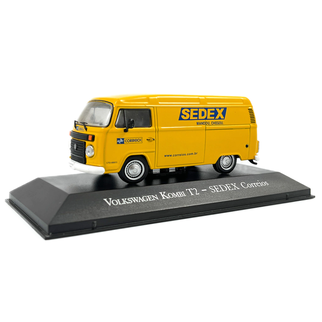 Foto da miniatura IXO Volkswagen Kombi Correios na cor Amarelo