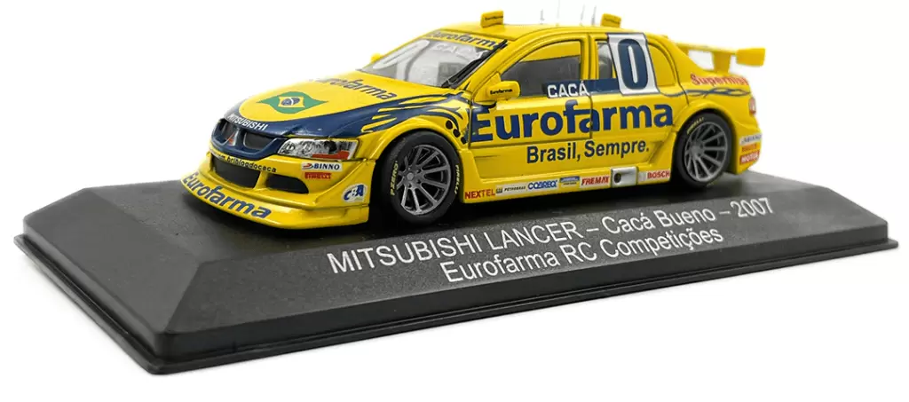 Foto da miniatura IXO Mitsubishi Lancer Cacá Bueno 2007 RC Competições na cor Amarelo