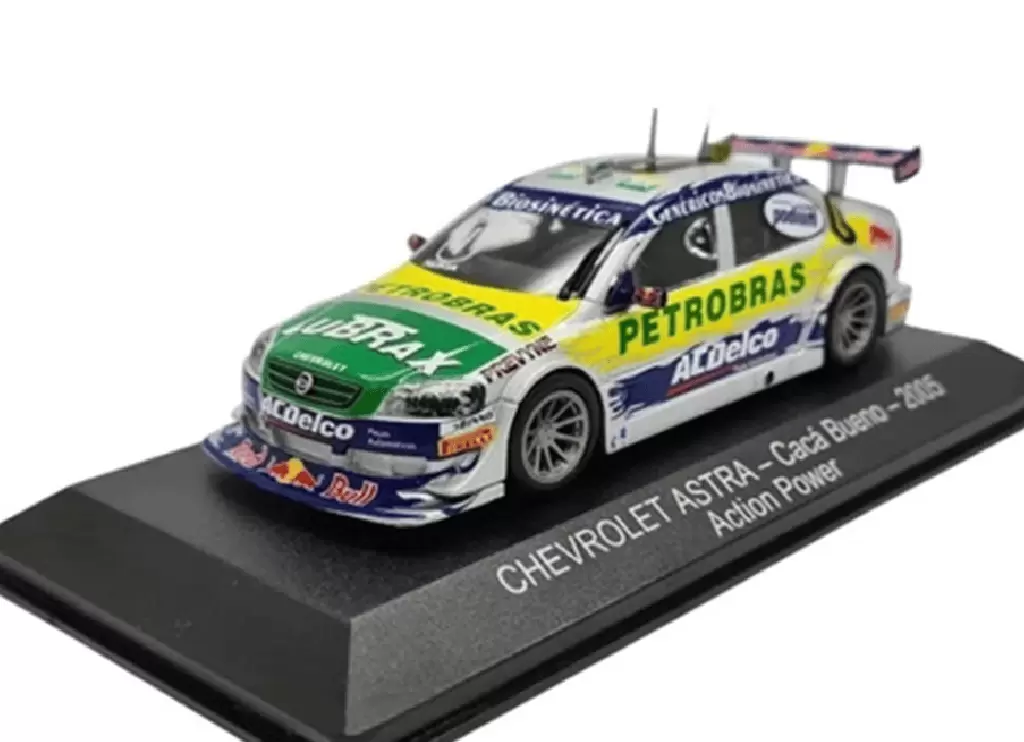 Foto da miniatura IXO Chevrolet Astra Cacá Bueno 2005 Action Power na cor Branco