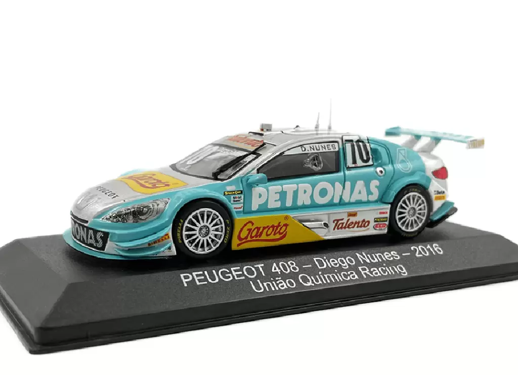 Foto da miniatura IXO Peugeot 408 Diego Nunes - Racing 2016 - União Química Racing na cor Azul