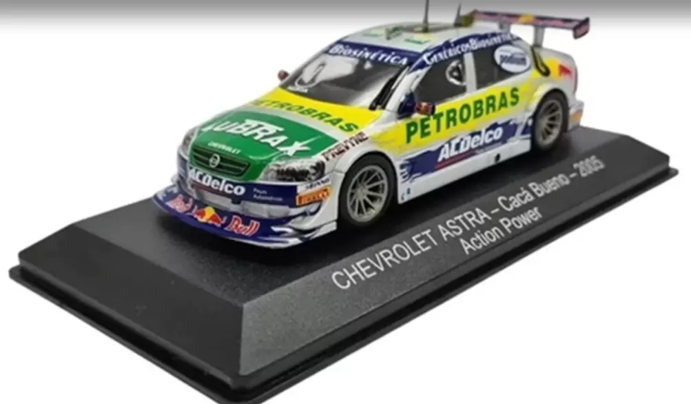 Foto da miniatura IXO Chevrolet Astra Cacá Bueno 2005 - Action Power na cor Prata