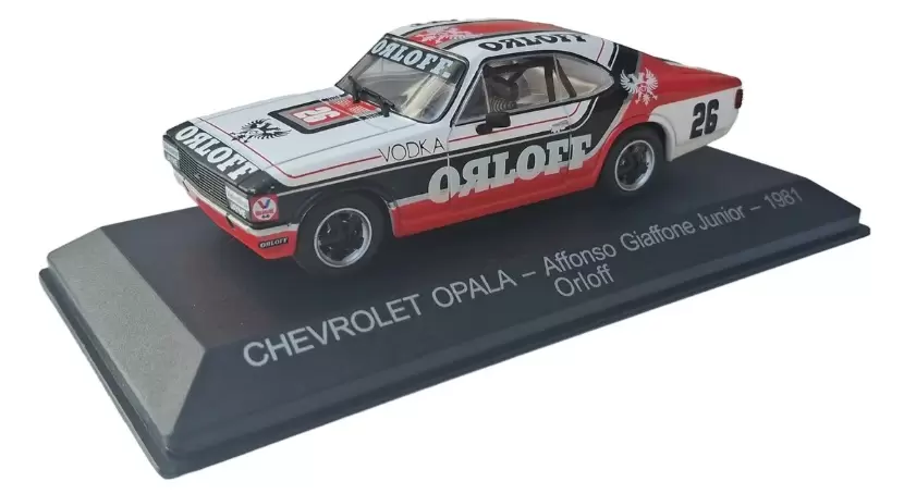 Foto da miniatura IXO Chevrolet Opala Affonso Giaffone 1981 - Orloff na cor Branco