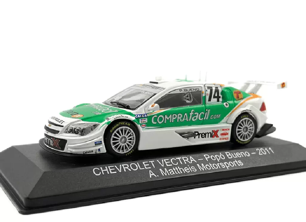 Foto da miniatura IXO Chevrolet Vectra - Popo Bueno 2011 - A. Mattheis Motorsports na cor Verde