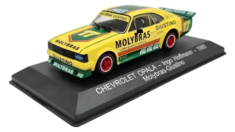 Foto da miniatura IXO Chevrolet Opala Ingo Hoffmann 1985 - Molybras/Giustino na cor Amarelo