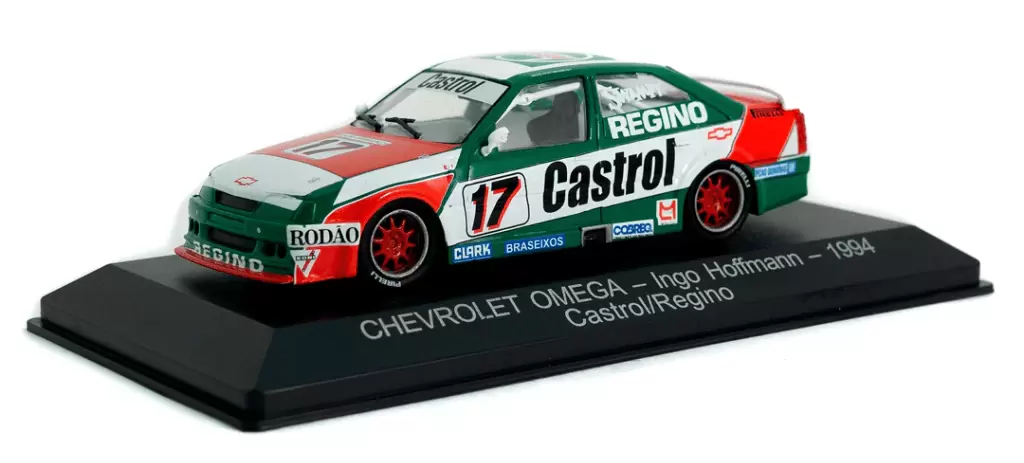 Foto da miniatura IXO Chevrolet Omega Ingo Hoffmann 1994 - Castrol Regino na cor Verde