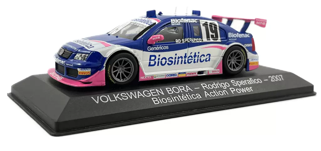 Foto da miniatura IXO Volkswagen Bora Rodrigo Sperafico 2007 - Biosintetica Action Power na cor Azul
