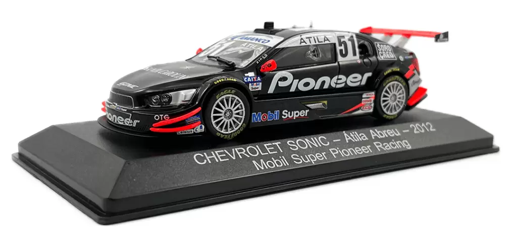Foto da miniatura IXO Chevrolet Sonic Átila Abreu 2012 - Mobil Super Pionner Racing na cor Preto