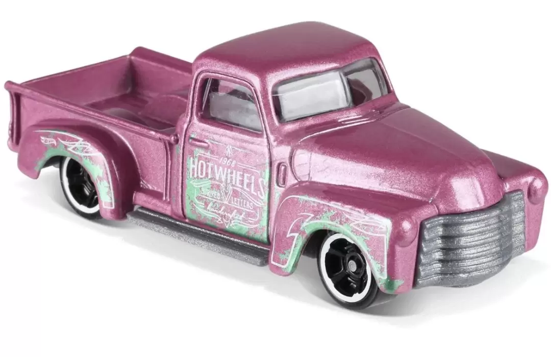 Foto da miniatura Hot Wheels 52 Chevy na cor Rosa