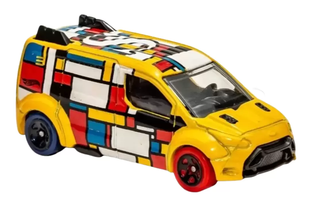 Foto da miniatura Hot Wheels Hot Wheels Ford Transit Connect na cor Amarelo