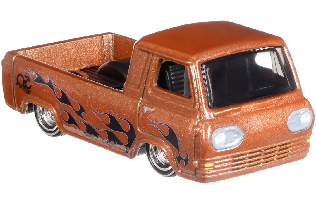 Foto da miniatura Hot Wheels 60 Ford Econoline Pickup na cor Marrom