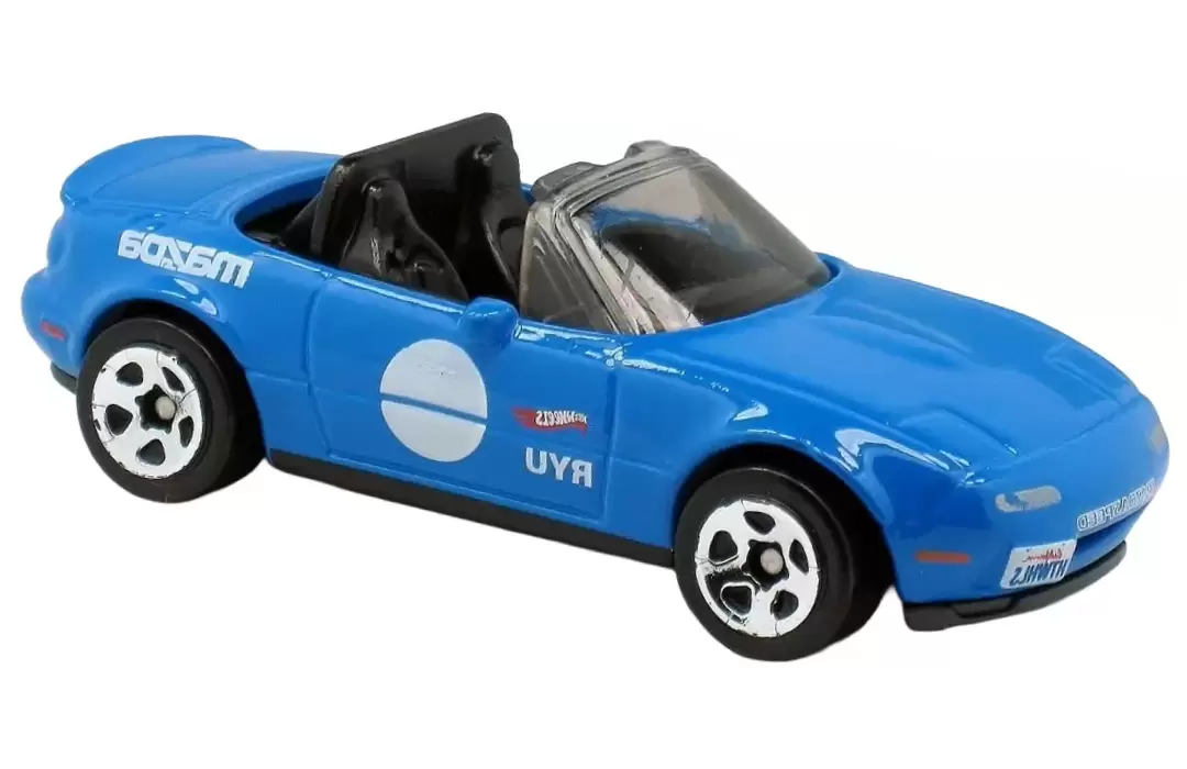 Foto da miniatura Hot Wheels 91 Mazda MX-5 Miata na cor Azul