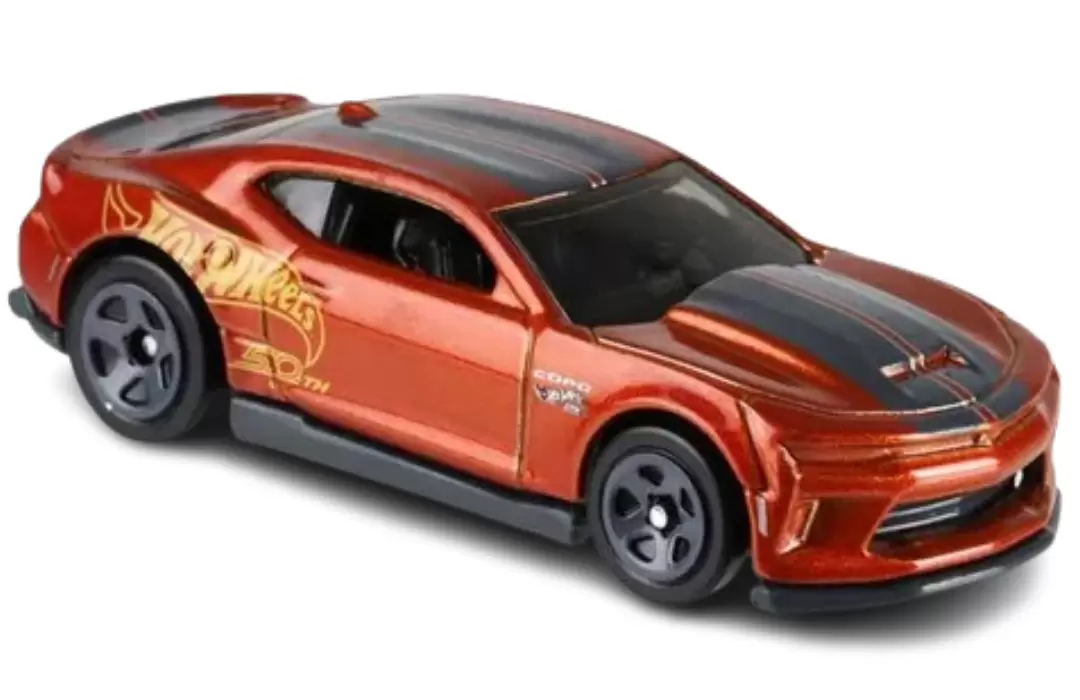Foto da miniatura Hot Wheels 18 COPO Camaro SS na cor Laranja