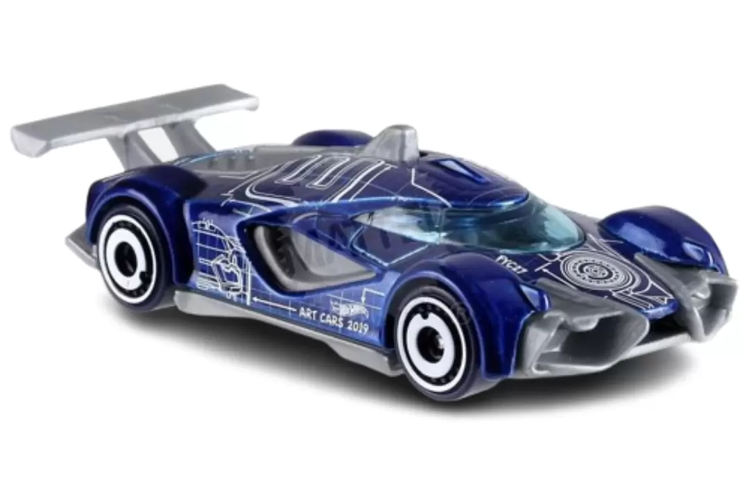 Foto da miniatura Hot Wheels Mach Speeder na cor Azul