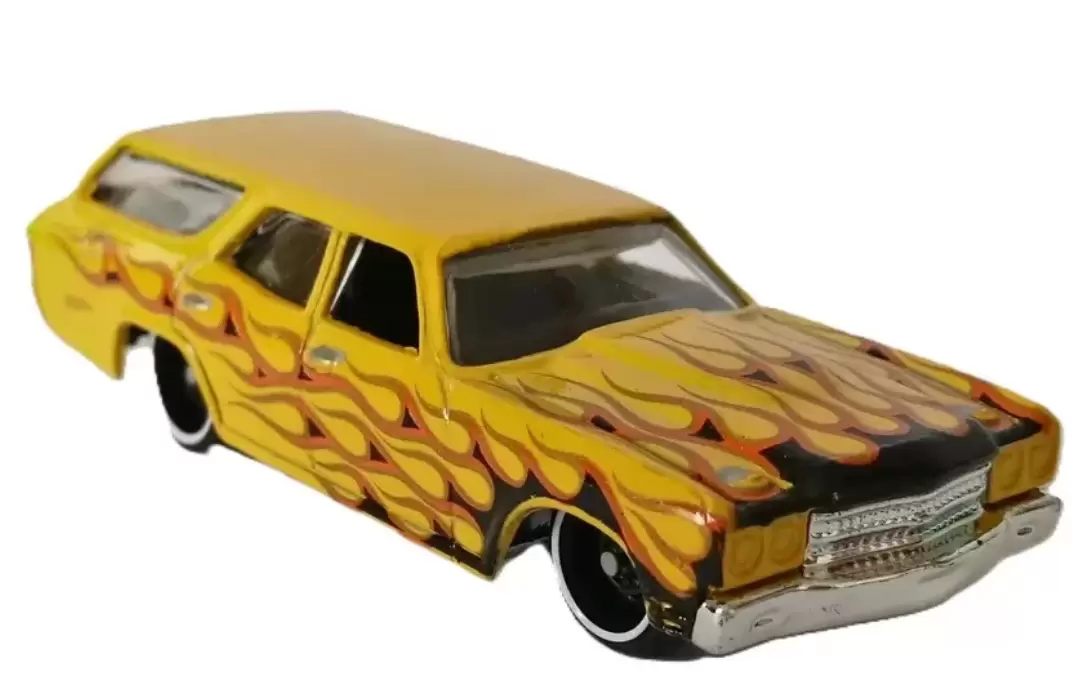 Foto da miniatura Hot Wheels 70 CHEVELLE SS WAGON na cor Amarelo