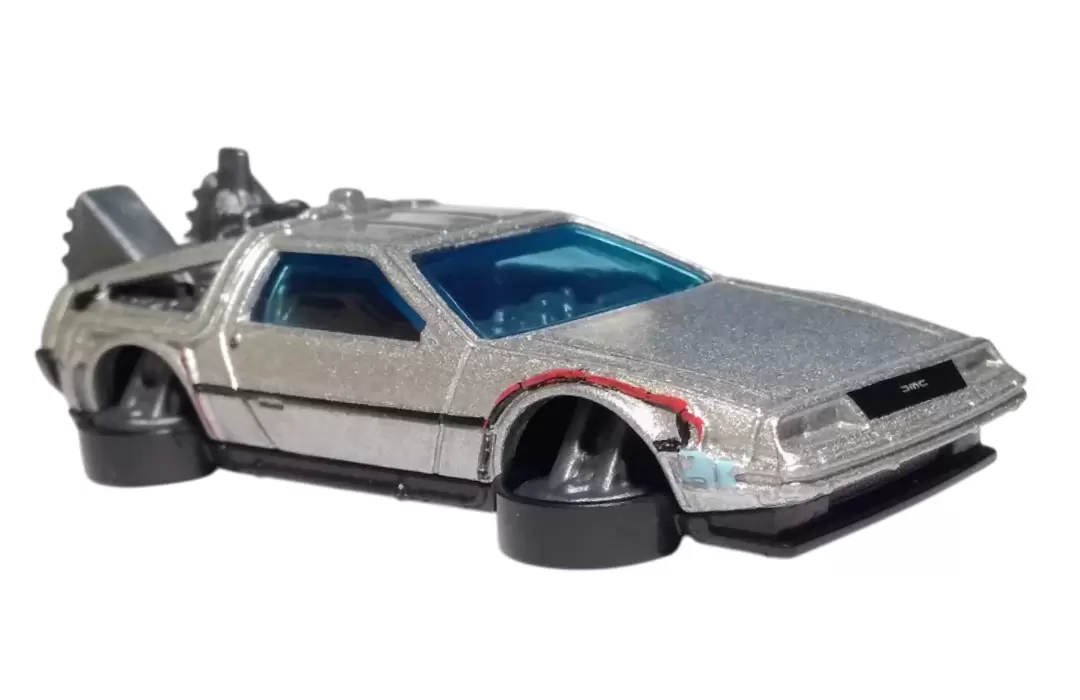 Foto da miniatura Hot Wheels Back to the Future Time Machine - Hover Mode na cor Cinza