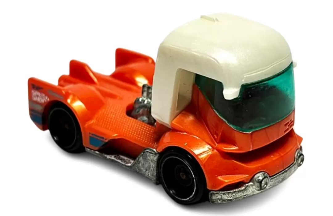 Foto da miniatura Hot Wheels Rig Heat na cor Laranja